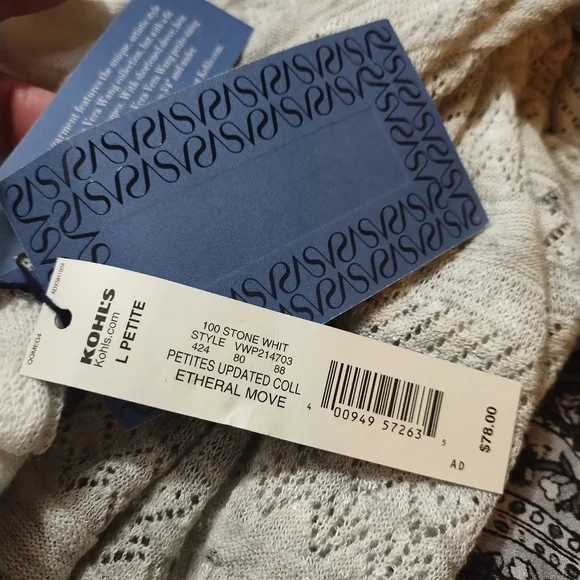 NWT Simply Vera- Vera Wang white fit and flare dress - Picture 8 of 9